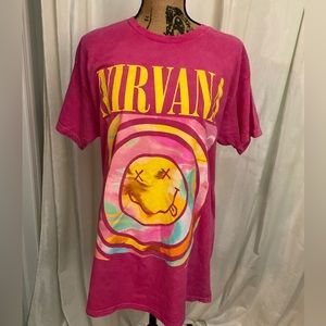 NWOT Nirvana Smiley Tee